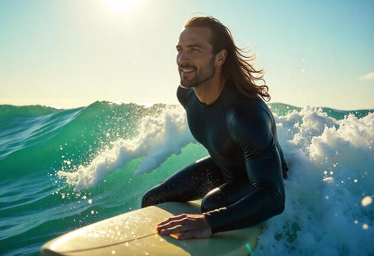 Surfer hair