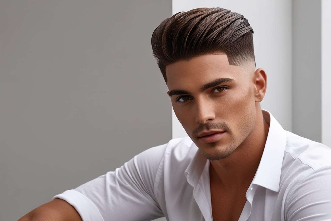 modern mullet fade