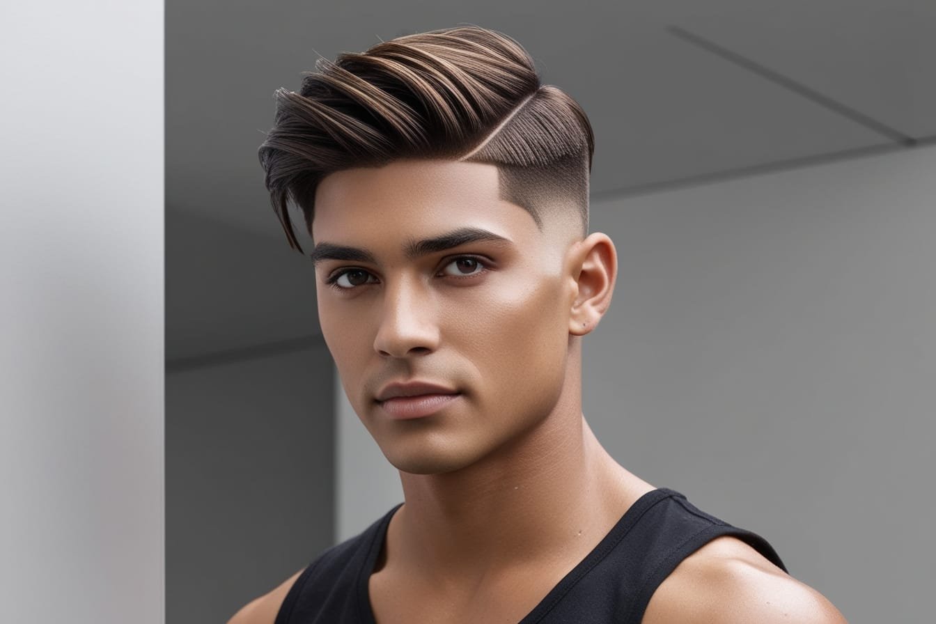 modern mullet fade